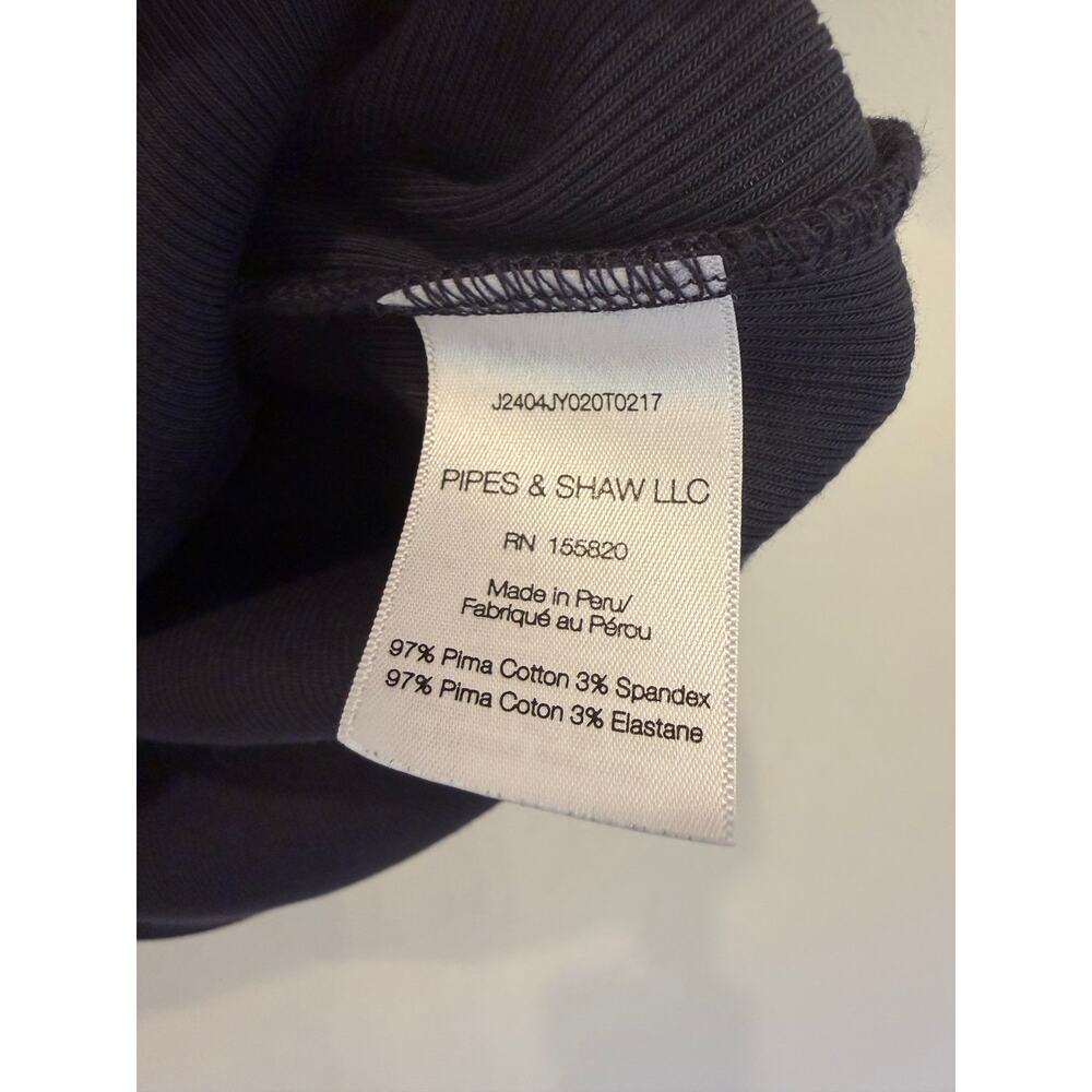 Veronica Beard Navy Ribbed Knit Contrast Trim Polo Top | Size Small - Picture 5 of 5